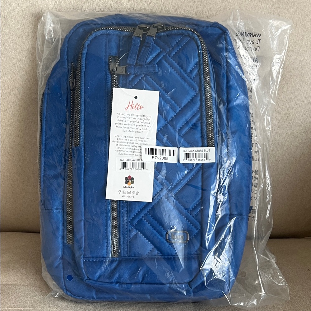 NWT Lug Tailback Sling Bag in Azure Blue